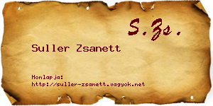 Suller Zsanett névjegykártya
